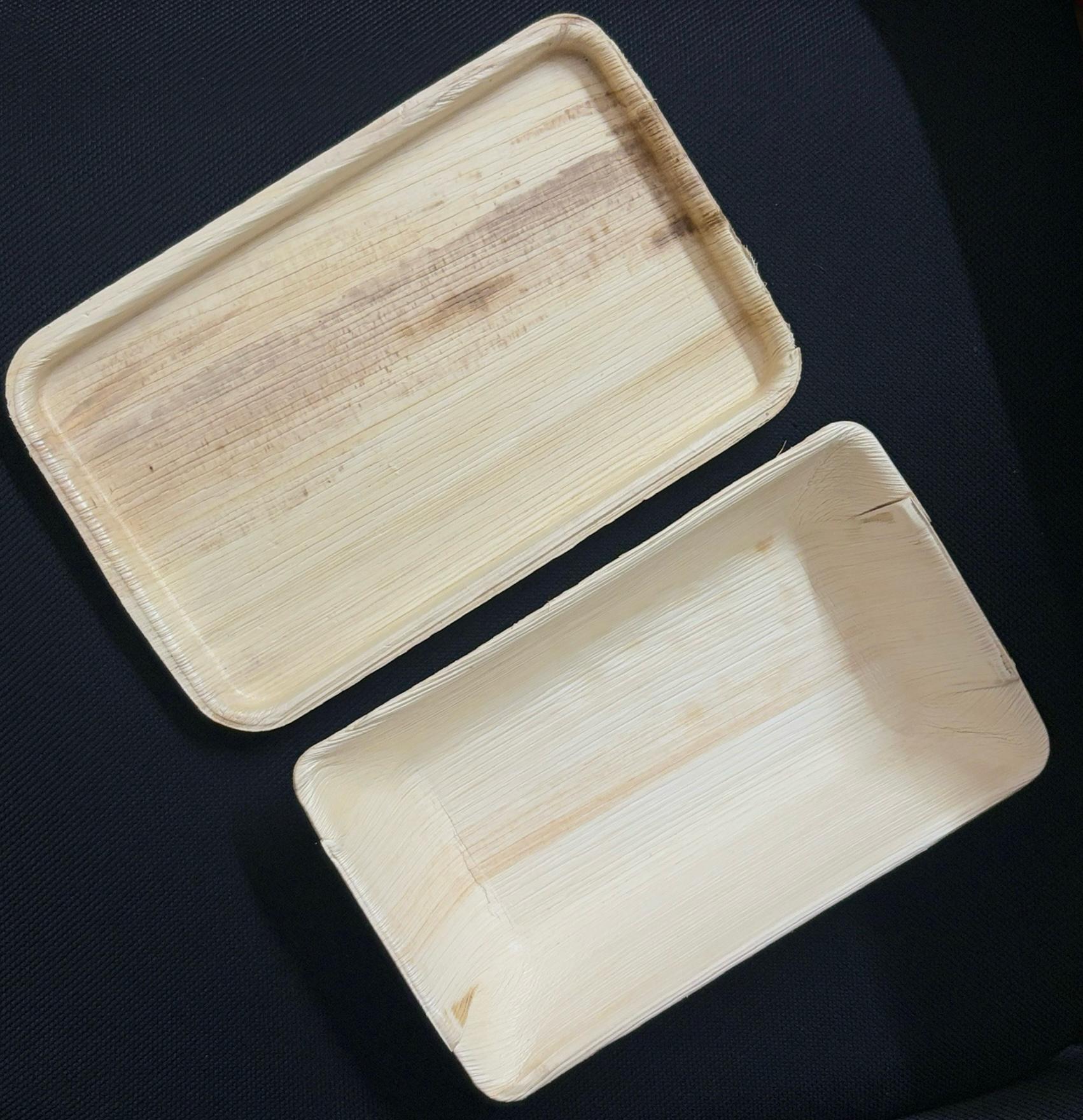 1000ml Palm Leaf Container Box With Lid - Eco Leaf Products
