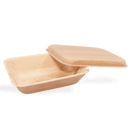 500ml Palm Leaf Container Box With Lid - Eco Leaf Products