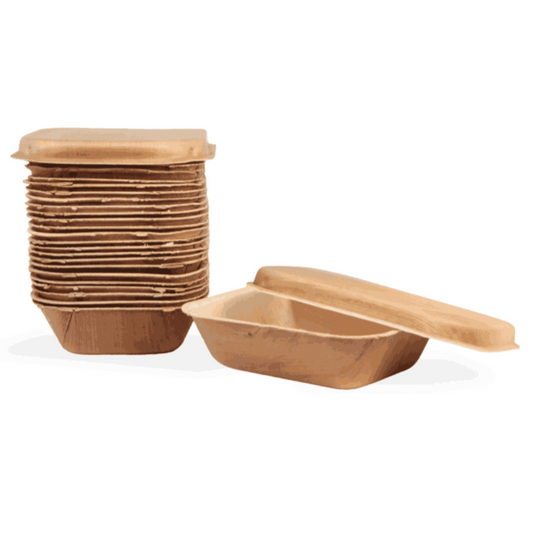 750ml Palm Leaf Container Box With Lid - Eco Leaf Products