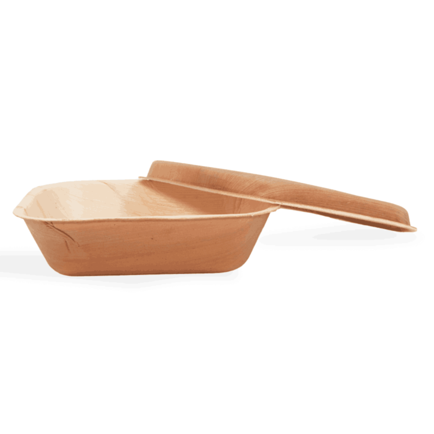 750ml Palm Leaf Container Box With Lid - Eco Leaf Products