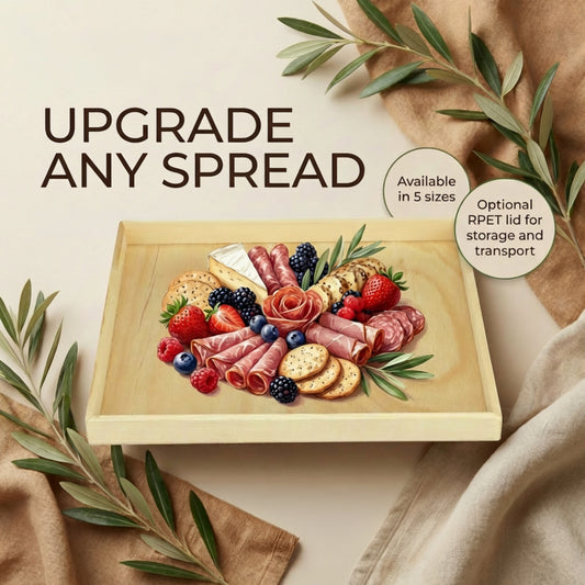 16" x 16" Solid Reusable Wooden Tray - Eco Leaf Products