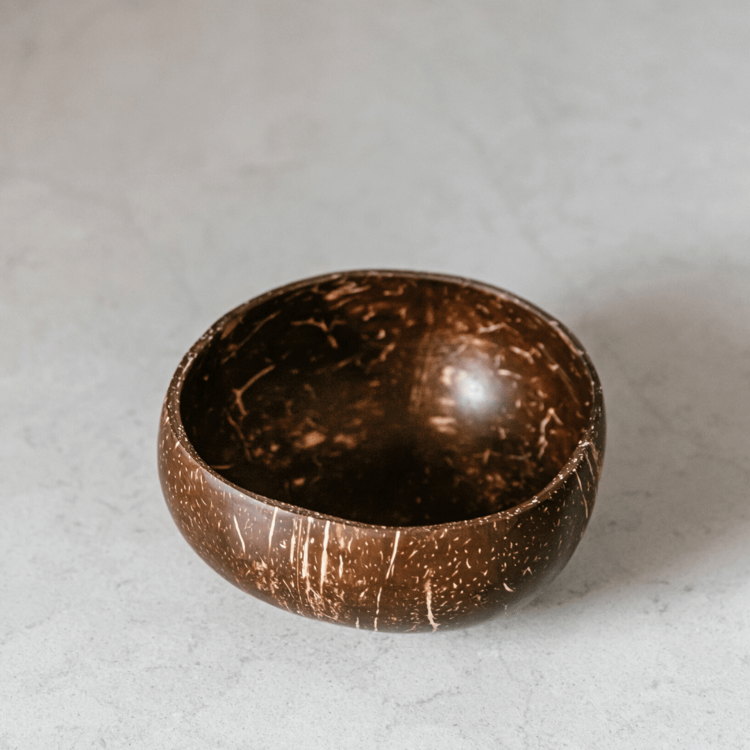 Jumbo Polished Coconut Bowls & Spoons - Reusable - Eco Leaf Products