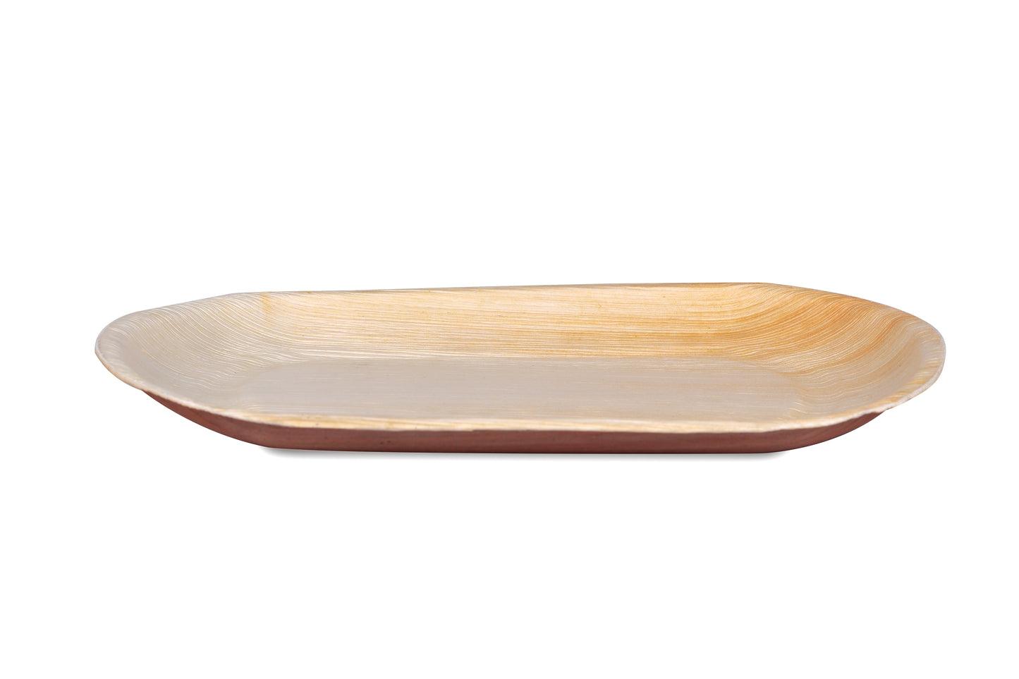 Large Round Oval Disposable Bamboo Tray 14" x 10" - Eco Leaf Products