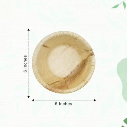 6" (15 cm) Round Biodegradable Dessert Bowls - Eco Leaf Products