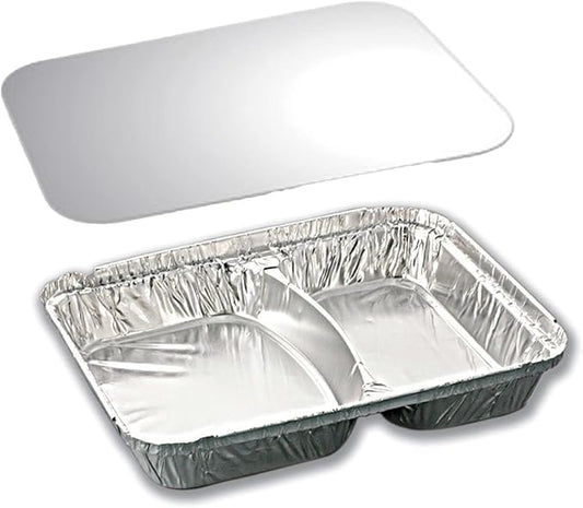 Aluminium Foil Tray 2-Compartment - Eco Leaf Products