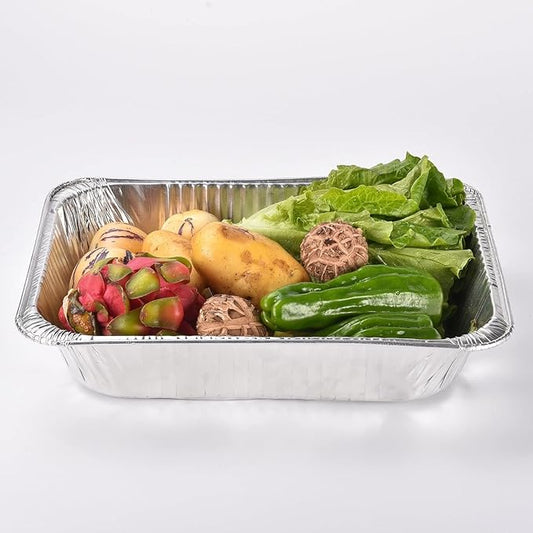 No.6 Aluminum Foil Food Containers Recyclable (500ml) - Eco Leaf Products