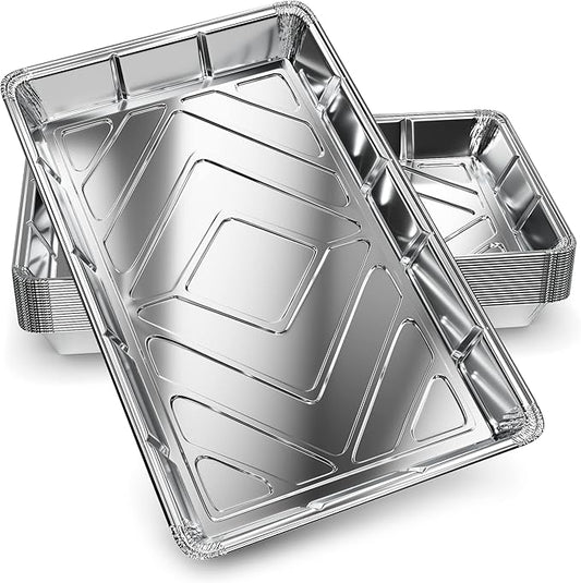 Aluminium Foil Tray Bake - Rectangular 12" x 7.5" - Eco Leaf Products