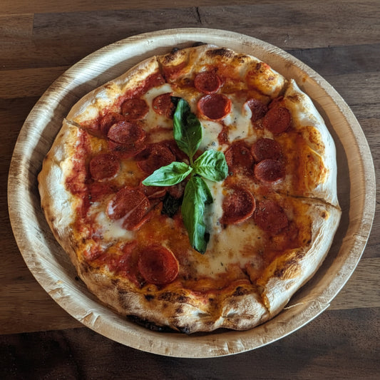 14" (36cm) X-Large Pizza Disposable Bamboo Plates - Eco Leaf Products