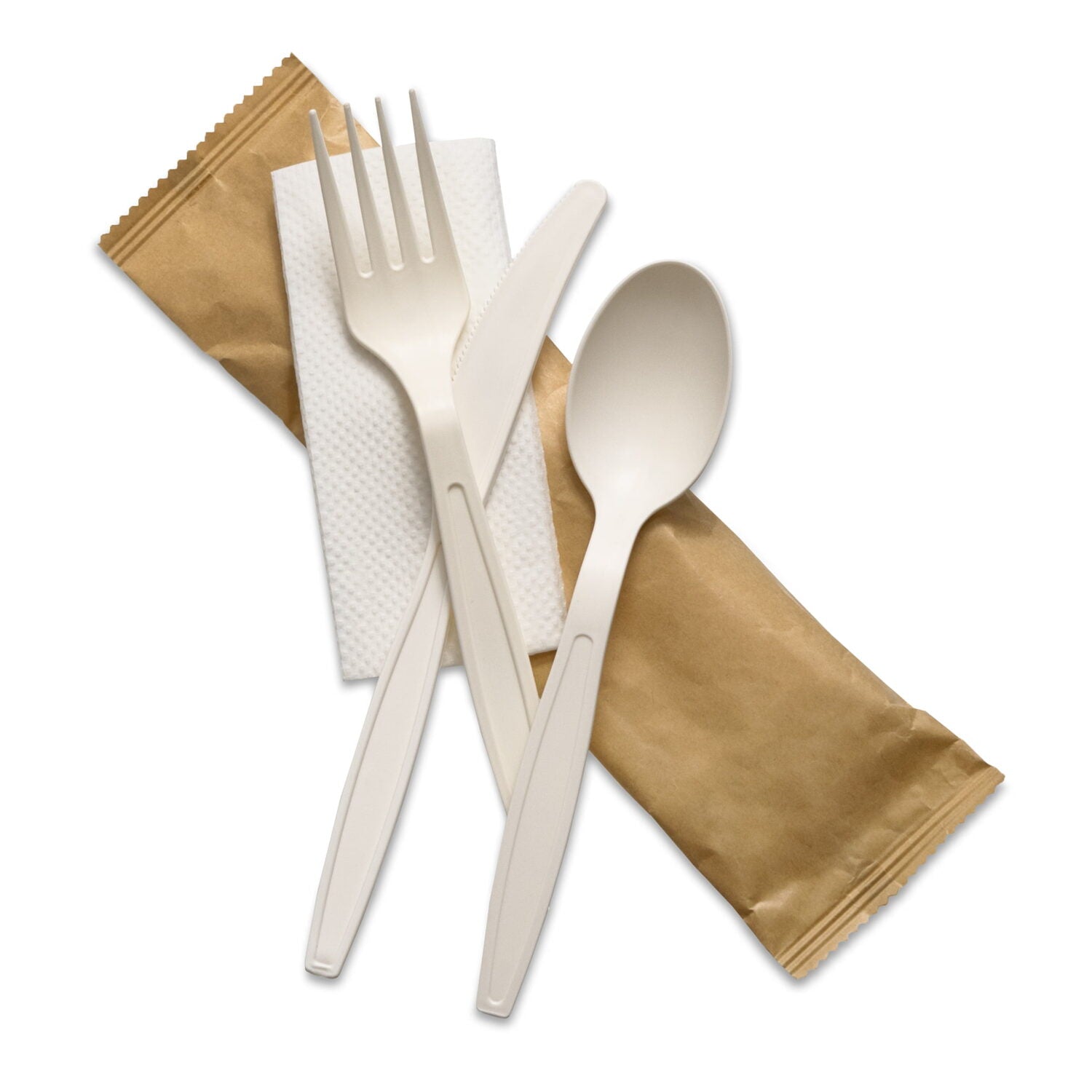 4 in 1 Cornstarch Premium Disposable Cutlery Pack – Eco Leaf Products