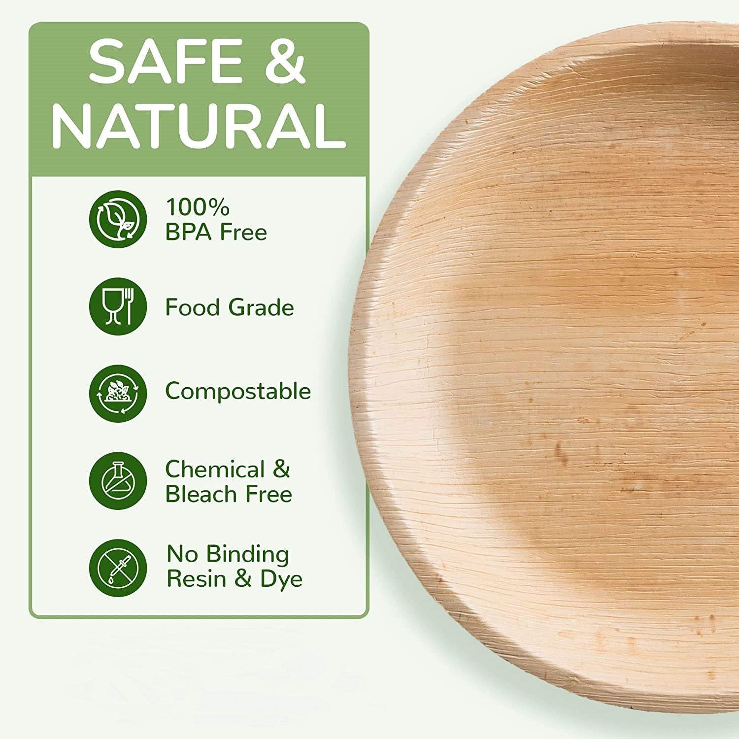 Wholesale Round Palm Leaf Bowls - Eco Leaf Products