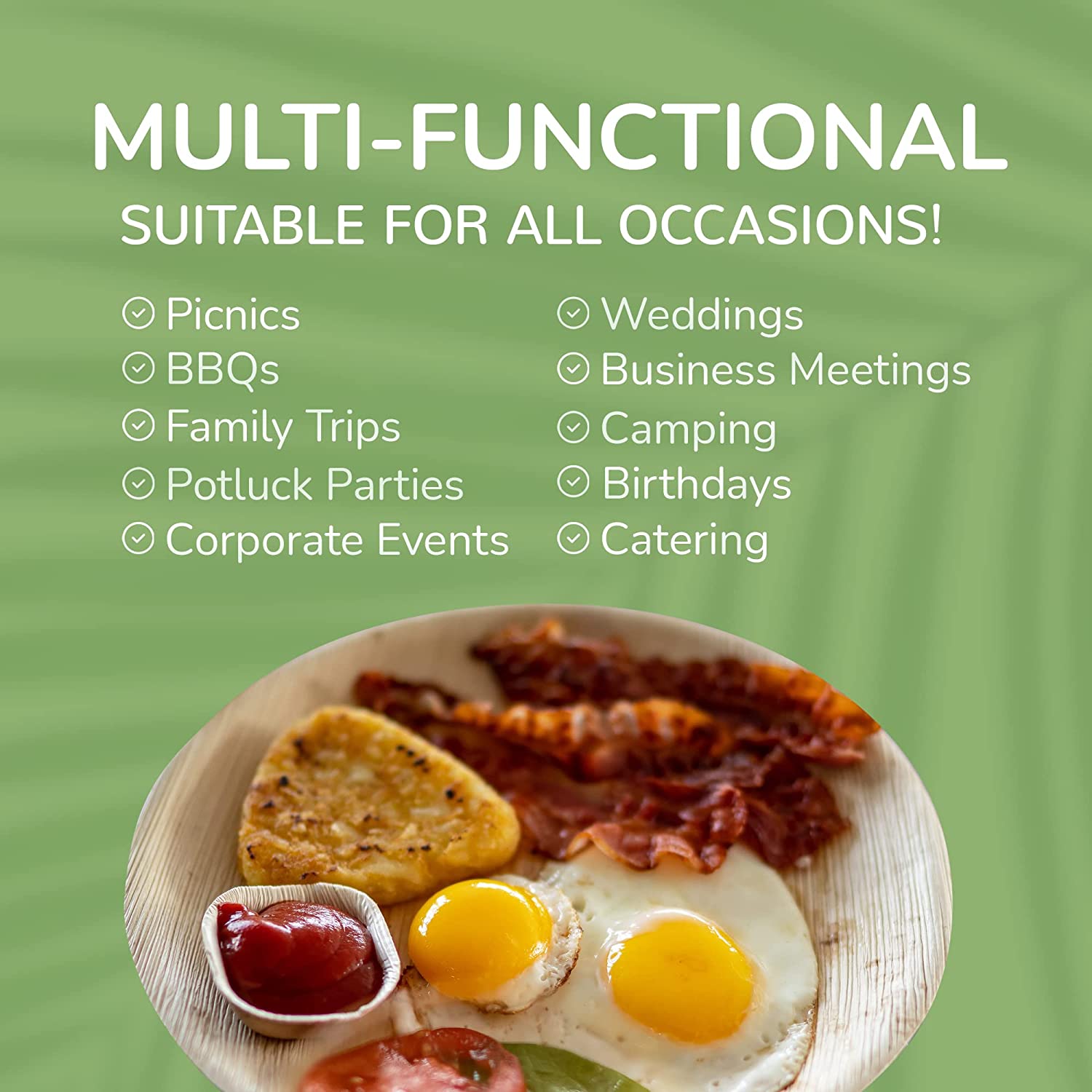 Wholesale Round Palm Leaf Bowls - Eco Leaf Products