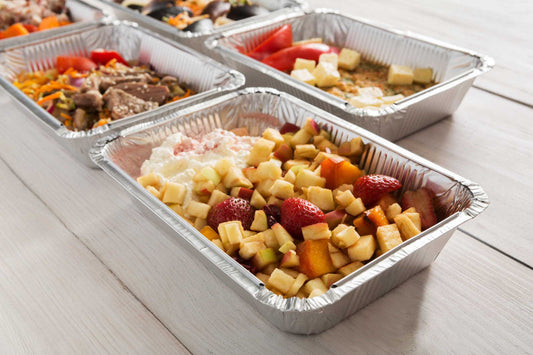 Foil Half Deep Gastro Containers Recyclable 3200ml/112oz - Eco Leaf Products