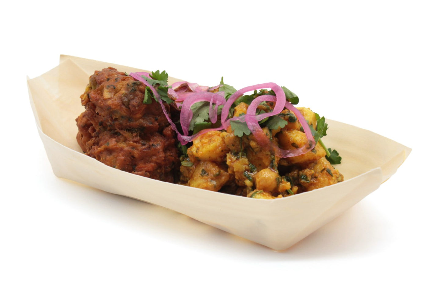 Canape Wooden Food Boats (Pack of 50) - Eco Leaf Products