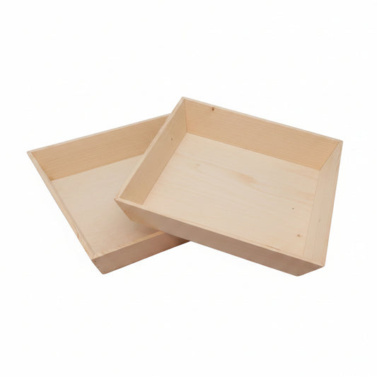 12" x 12" Deep Inclined Wooden Tray - Eco Leaf Products