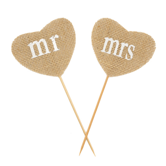 Jute Mr & Mrs Topper - Eco Leaf Products