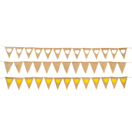 Jute Plain Bunting - Eco Leaf Products