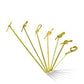Wooden Bamboo Looped Skewers 9cm - 100 pack - Eco Leaf Products