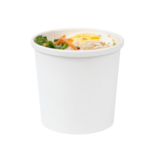 White Soup/Ice-cream Containers - Pack of 50 - Eco Leaf Products
