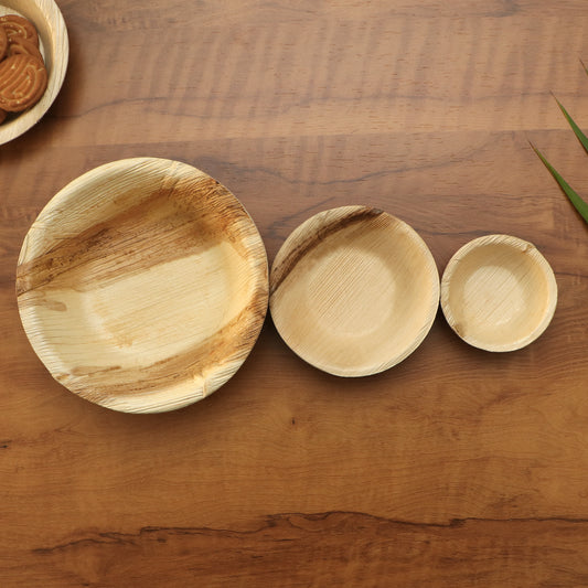Wholesale Round Palm Leaf Bowls - Eco Leaf Products