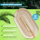 Extra Large 22" x 12" Oval Disposable Palm Leaf Wooden Platter Tray - Eco Leaf Products