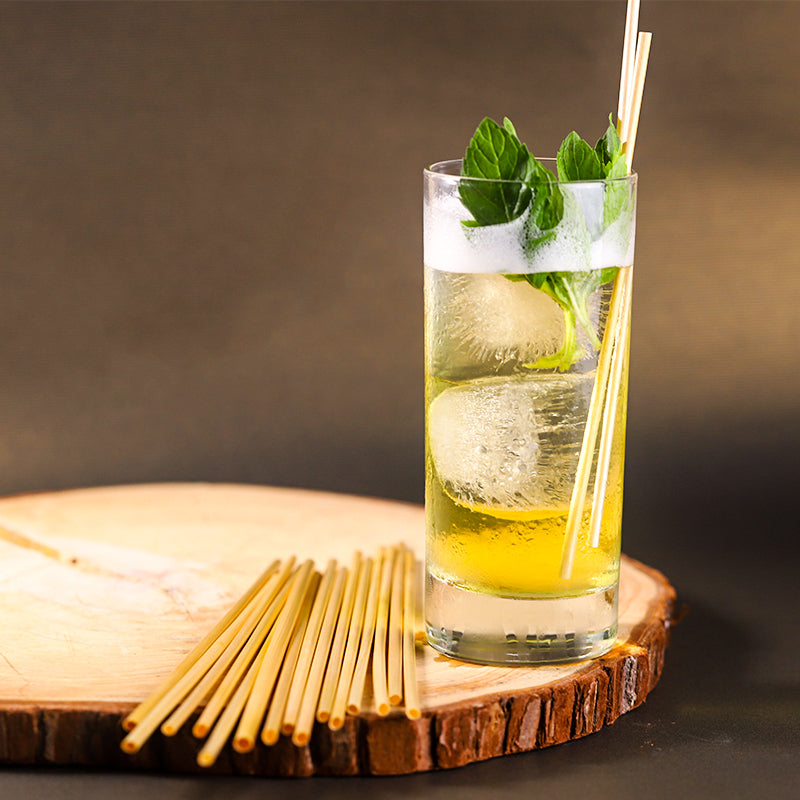 Disposable Wheat Straws - Pack of 50 - Eco Leaf Products