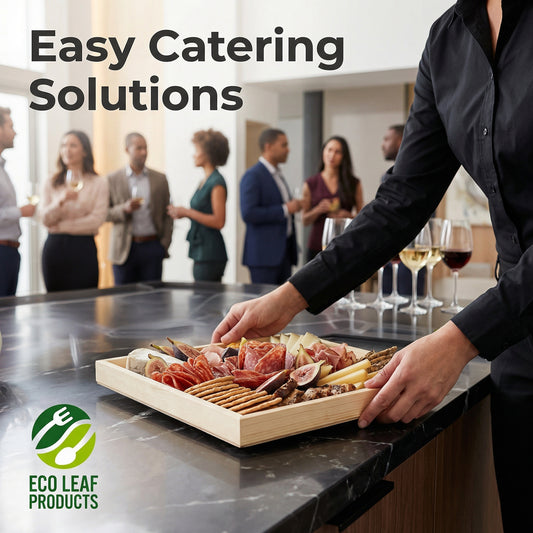 16" x 16" Solid Reusable Wooden Tray - Eco Leaf Products