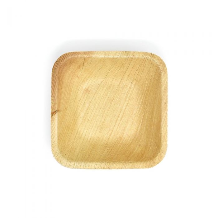 3.5" (9cm) Square Palm Leaf Bowls - Canape Dips - Eco Leaf Products