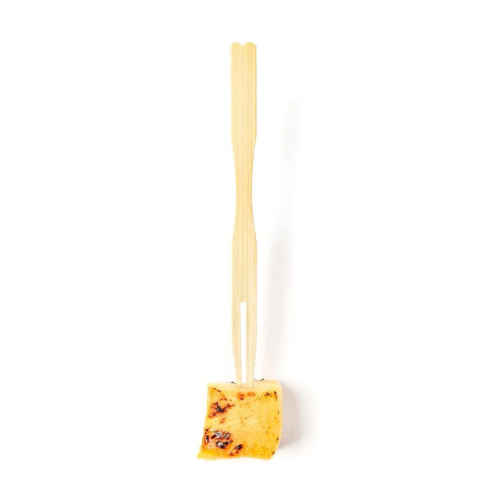 9cm (3.5") Wooden Bamboo Buffet Forks - Eco Leaf Products