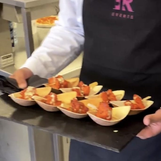 Sauce Dip 5" (12cm) Eye Shape Palm Leaf Bowl - Eco Leaf Products