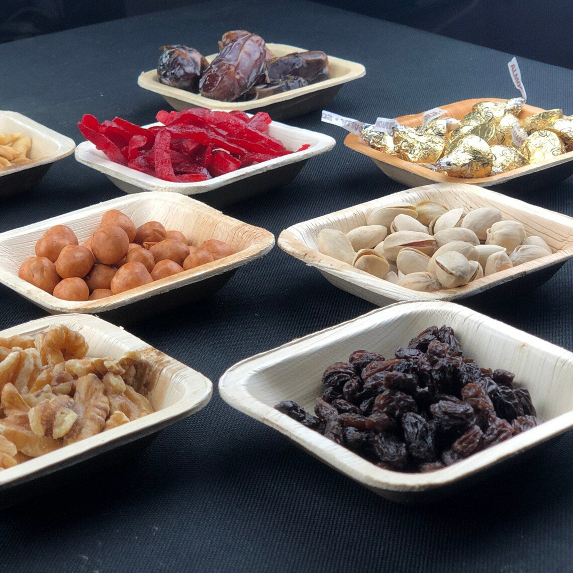 3.5" (9cm) Square Disposable Bowls - Sauce Dips - Eco Leaf Products