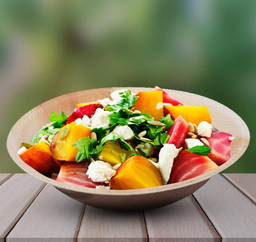 7.5" (19cm) Large Compostable Palm Leaf Bowl - Eco Leaf Products