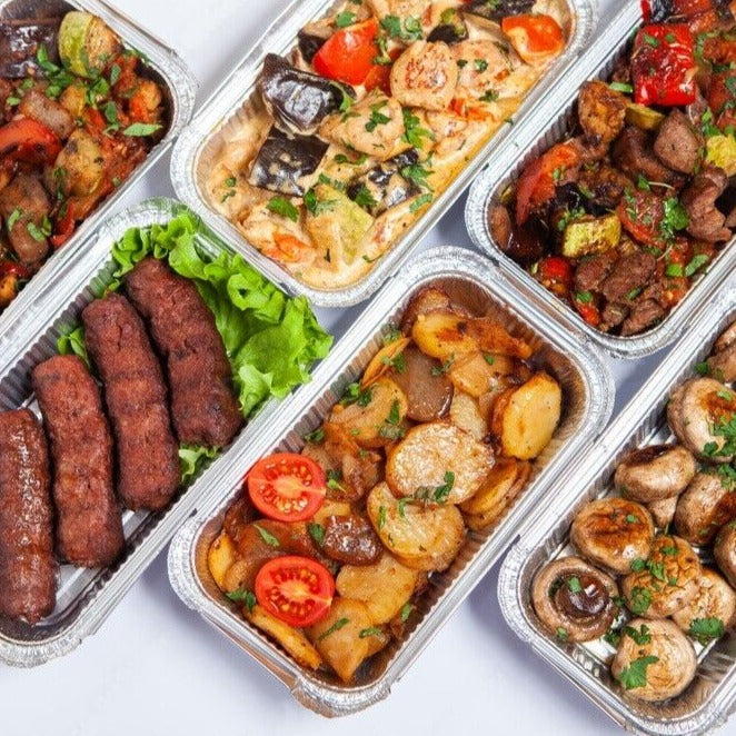 No.6A Aluminum Foil Food Containers Recyclable (700ml) - Eco Leaf Products