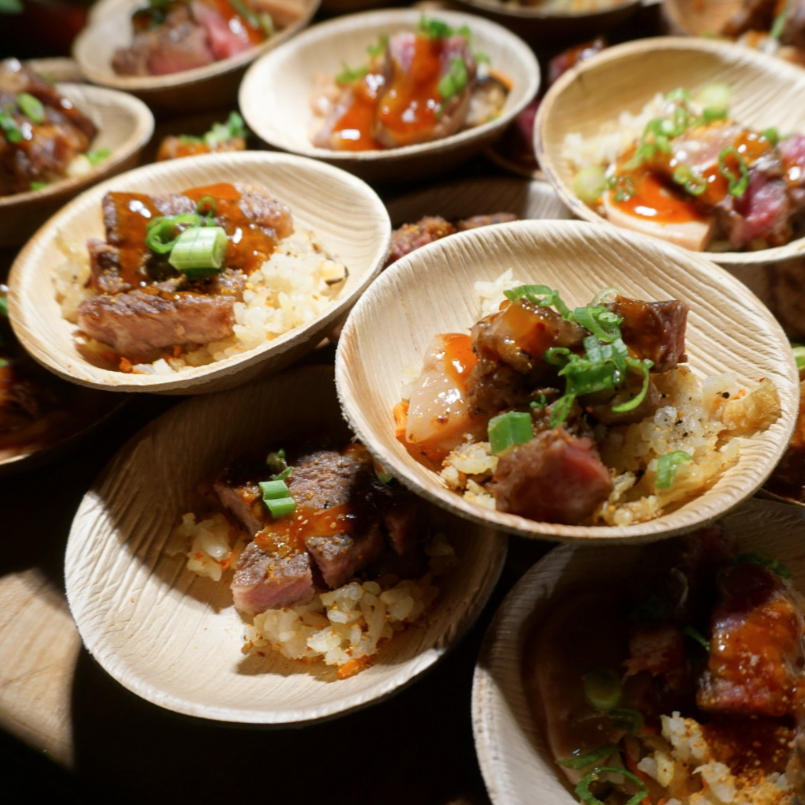 3" (8 cm) Round Palm Leaf Disposable Bowls - Eco Leaf Products