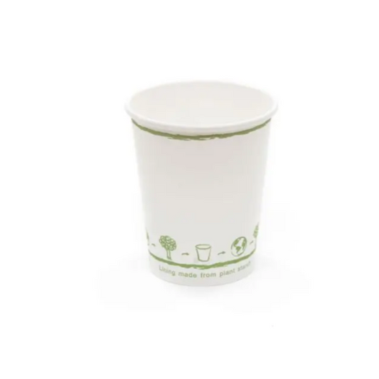 12oz Single Wall White Compostable Paper Cup - Large - Eco Leaf Products