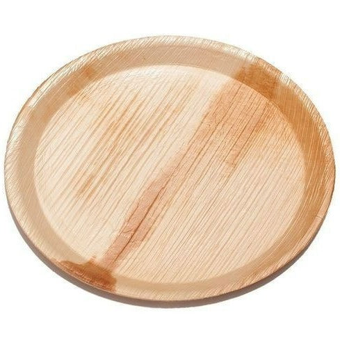 12" / 30cm Large Round Palm Leaf Compostable Plates - Eco Leaf Products