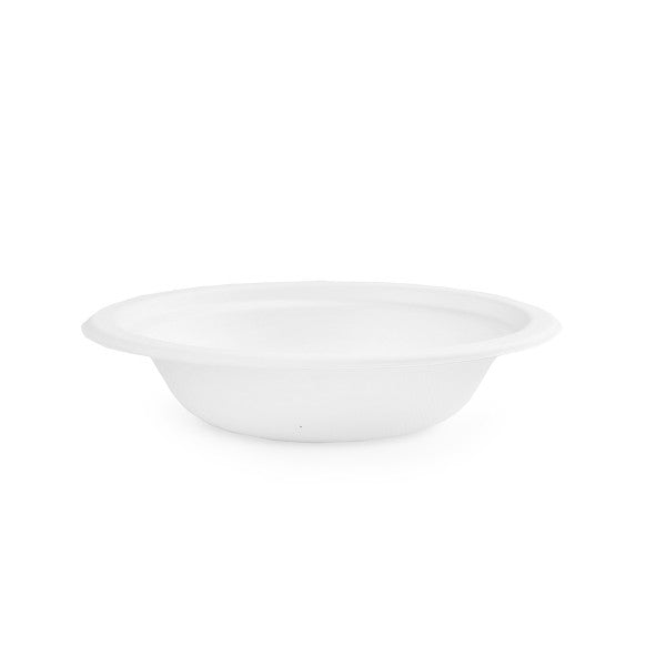 16oz (500ml) Compostable Large Round Bagasse Disposable Bowls - Eco Leaf Products
