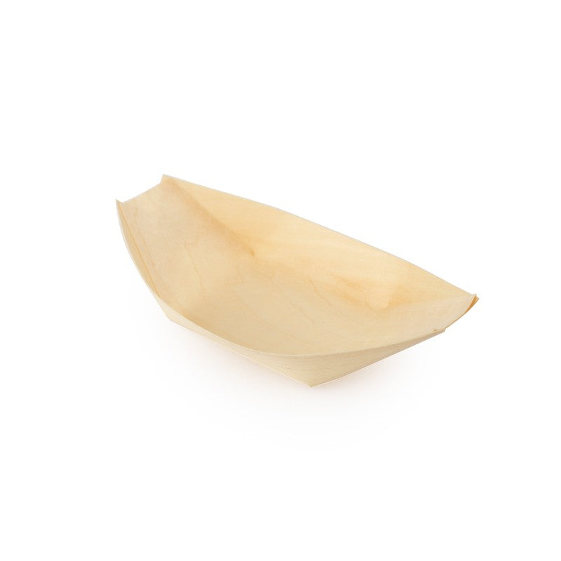 Wooden Food Boat - Eco Leaf Products