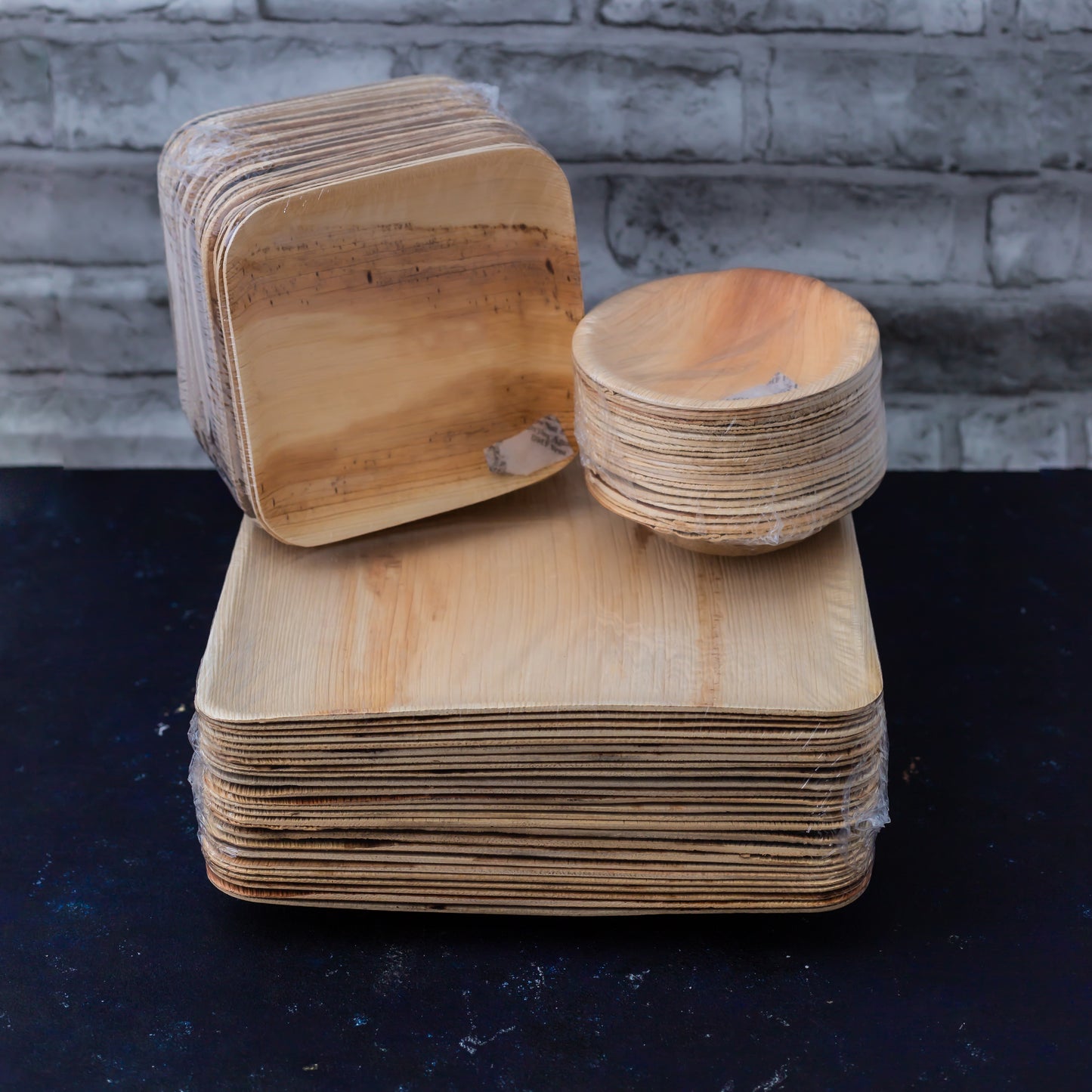 (eco) Christmas Party Gift Set - Compostable Palm Leaf Plates, Bowls & Cutlery Set - Eco Leaf Products
