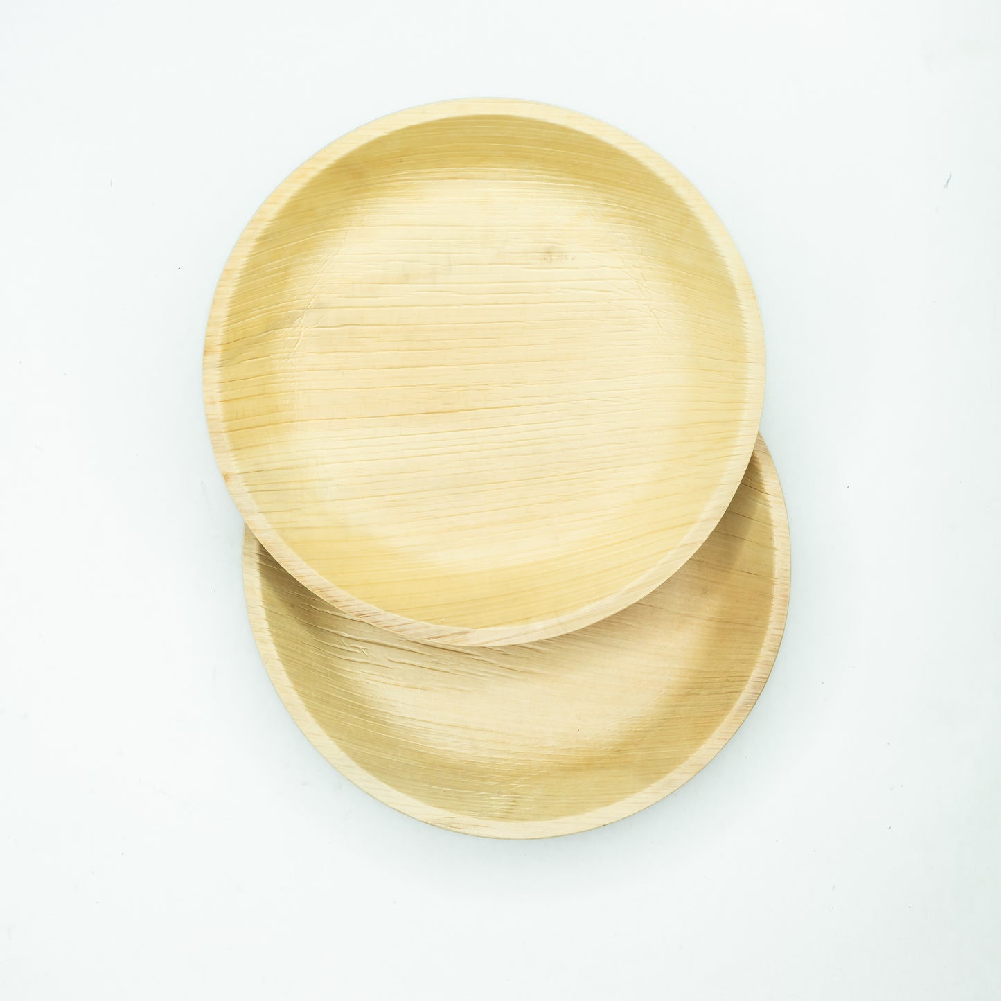 8" / 20cm Shallow Round Palm Leaf Disposable Plate - Eco Leaf Products