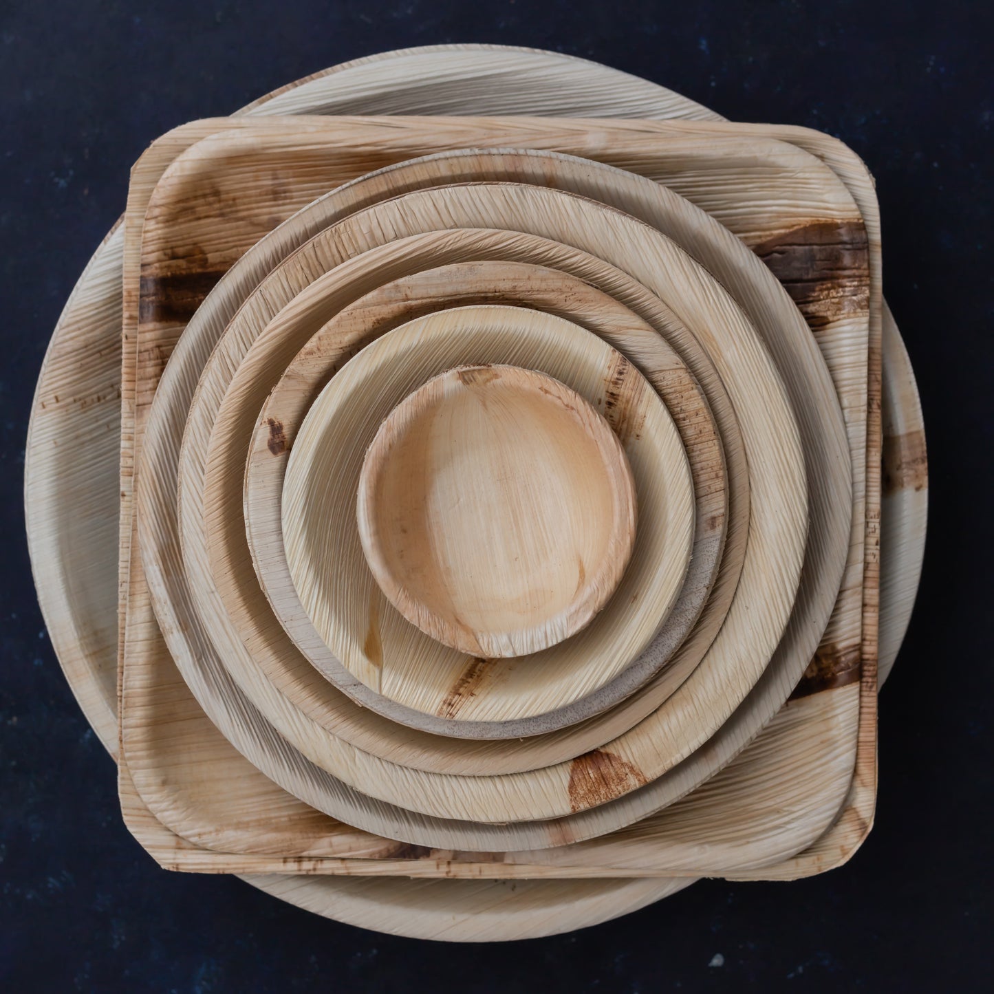 (eco) Christmas Party Gift Set - Compostable Palm Leaf Plates, Bowls & Cutlery Set - Eco Leaf Products