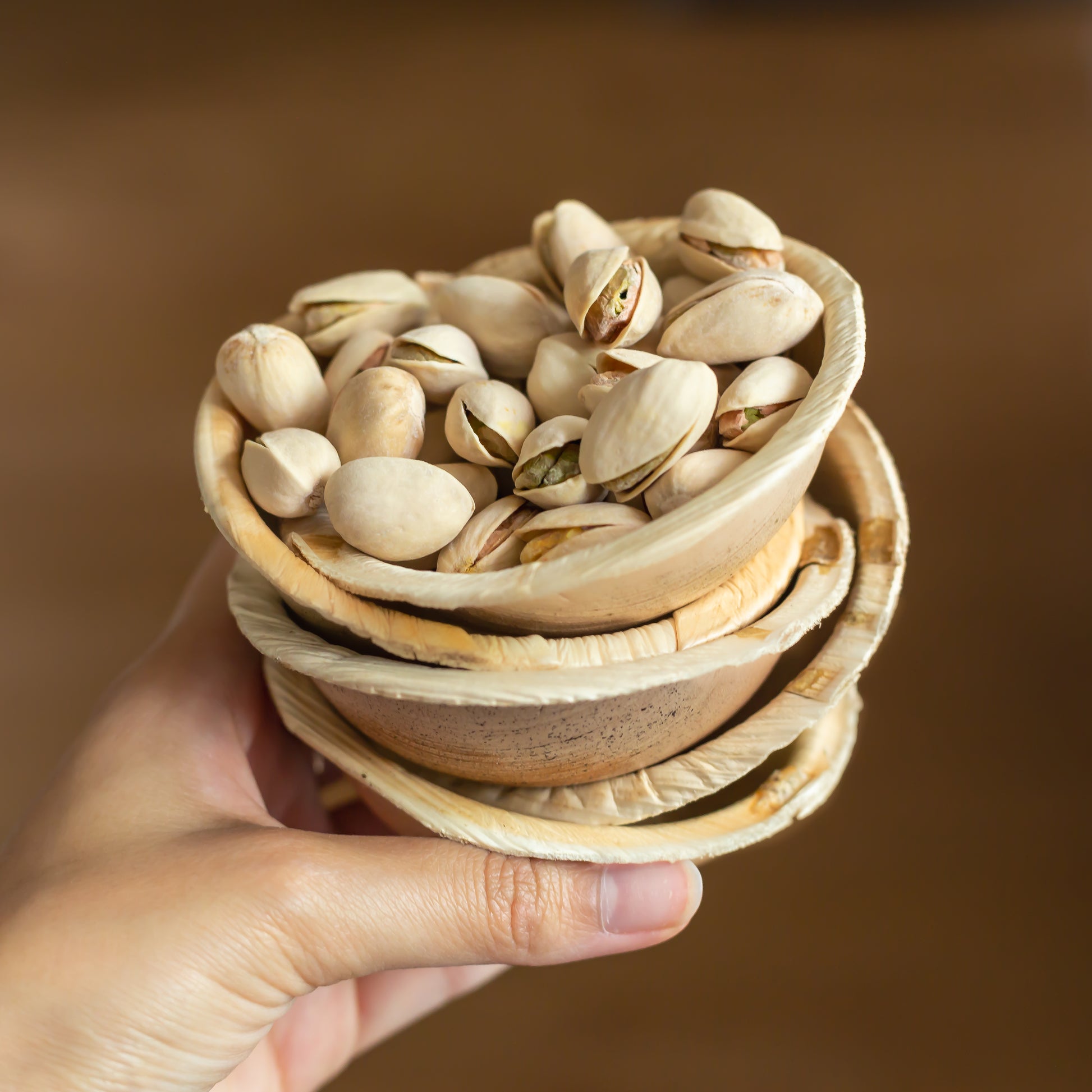 3" / 7.6 cm Round Palm Leaf Bowls - Eco Leaf Products