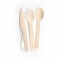 4 in 1 Wooden Disposable Cutlery Pack - Eco Leaf Products