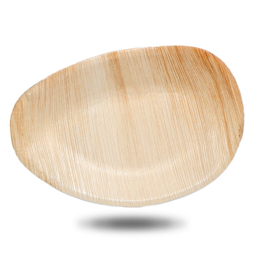Oval Medium Palm Leaf Plates - 8" / 20 cm - Eco Leaf Products