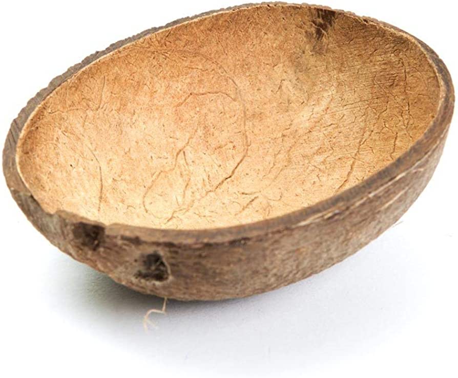 100% Natural Oval Coconut Shell Bowl - Eco Leaf Products
