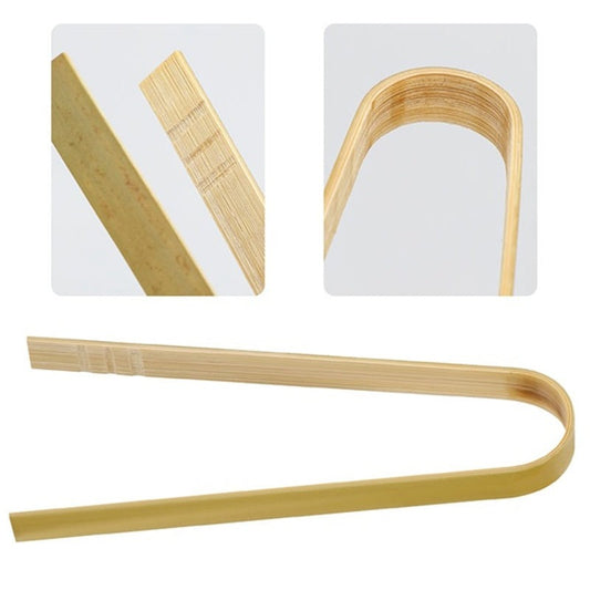 Bamboo Disposable Serving Tongs x 100 - Natural Wooden Compostable & Biodegradable - Eco Leaf Products