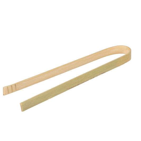 Bamboo Disposable Serving Tongs x 100 - Natural Wooden Compostable & Biodegradable - Eco Leaf Products
