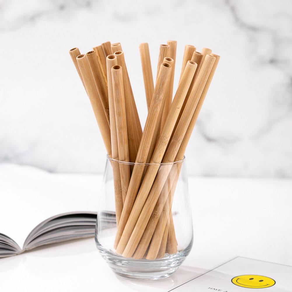 Reusable Bamboo Straws With Cleaning Brush 10pc - Eco Leaf Products