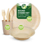Disposable Bamboo Plates, Bowls, Cups and Wooden Cutlery Set - Eco Leaf Products