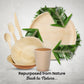Disposable Bamboo Plates, Bowls, Cups and Wooden Cutlery Set - Eco Leaf Products