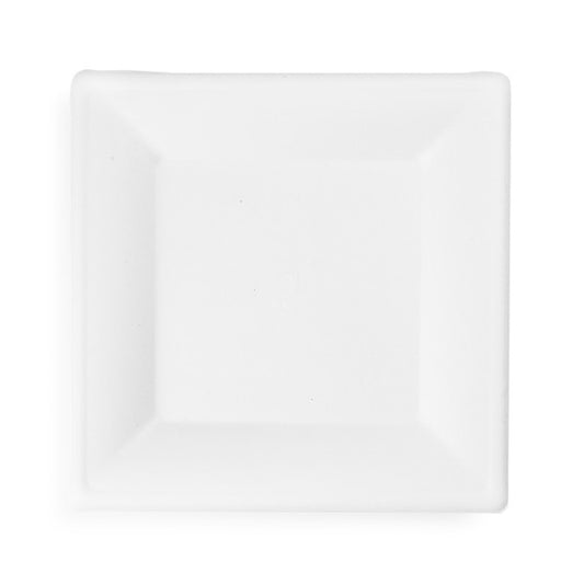 Bulk Square Disposable Bagasse Plates - Eco Leaf Products